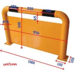 Traffic Barrier - Hoop Barrier With Under-run - Manutan UK -Storage Equipment Store AIG3476516