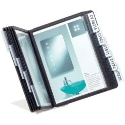 Durable Vario Desk Unit - 10 Black A5 Pockets -Storage Equipment Store AIG352393