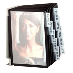 Durable Vario Wall Unit - 10 Black A5 Pockets