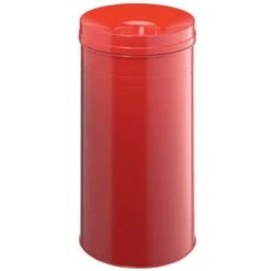 Durable Fire-resistant Metal Bin - 60 L