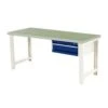 Bott Cubio Industrial Workbench With Single Drawer & Lino Top 2 Bott Cubio Industrial Workbench With Single Drawer & Lino Top -Storage Equipment Store AIG3603077