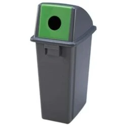 Waste Sorting Bins - Different Coloured Lids - 60-80 Litre - Manutan -Storage Equipment Store AIG3603346