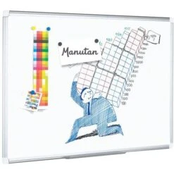 Magnetic Wall Whiteboard - Erasable Lacquered Surface - Manutan UK -Storage Equipment Store AIG360342