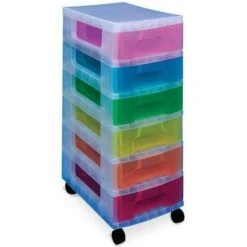 6 Drawer Mobile Storage Units - Really Useful -Storage Equipment Store AIG3606623