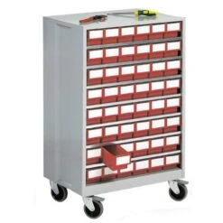 High Density Mobile Storage Cabinets With 48 Shelf Bins -Storage Equipment Store AIG3606721