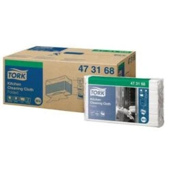 Tork White Kitchen Cleaning Cloth - Pack Of 80 -Storage Equipment Store AIG3608484