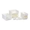 White Anti-Bacterial Semi-Open Fronted Containers - Food Storage Bins -Storage Equipment Store AIG3611017