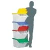 Containers With Coloured Lids - 50L -Storage Equipment Store AIG3611068