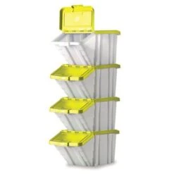 Containers With Coloured Lids - 50L 8 Containers With Coloured Lids - 50L -Storage Equipment Store AIG3611072