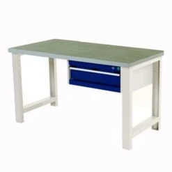 Bott Cubio Industrial Workbench With Single Drawer & Lino Top 7 Bott Cubio Industrial Workbench With Single Drawer & Lino Top -Storage Equipment Store AIG3611298
