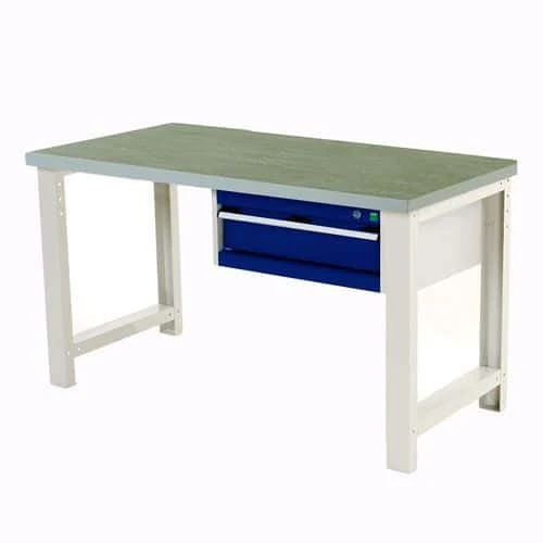 Bott Cubio Industrial Workbench With Single Drawer & Lino Top 5 Bott Cubio Industrial Workbench With Single Drawer & Lino Top - Image 3