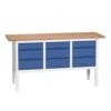 Bott Verso Adjustable Workbench With 3 Drawer Units 830-930x1750x600mm -Storage Equipment Store AIG3611462
