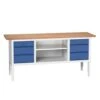 Bott Verso Adjustable Workbench Drawers & Shelves 830-930x2000x600mm