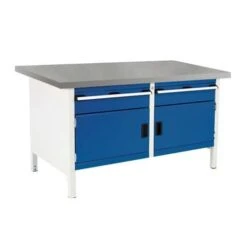 Bott Cubio Heavy Duty Workbench With Lino Top Drawers And Cabinet 840x1500x750mm