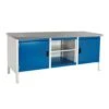 Bott Cubio Heavy Duty Industrial Workbench 2 Cabinet HxWxD 840x2000x750mm -Storage Equipment Store AIG3611590
