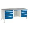 Bott Cubio Heavy Duty Industrial Workbench 6 Drawers HxWxD 840x2000x750mm -Storage Equipment Store AIG3611600