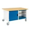 Bott Cubio Mobile Workbench With MPX Worktop HxWxD 840x1500x750mm -Storage Equipment Store AIG3611607