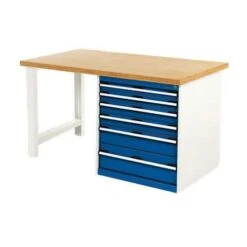 Bott Cubio Heavy Duty Workbench With MPX Worktop & Drawers HxWxD 840x1500x900mm