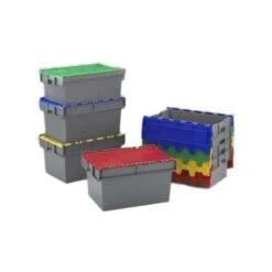 Tote Boxes With Coloured Lids -Storage Equipment Store AIG3611958