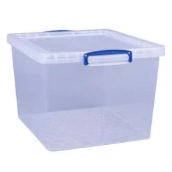 33.5L Really Useful Storage Boxes - Pack Of 3 - Transparent Plastic -Storage Equipment Store AIG3613107