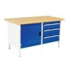 Bott Cubio Heavy Duty Workbench With 3 Drawers & 1 Cupboard -Storage Equipment Store AIG3614493
