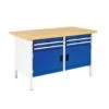 Bott Cubio Heavy Duty Workbench With 4 Drawers & 2 Cupboards -Storage Equipment Store AIG3614494