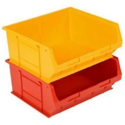 TC6 Storage Stacking Bins - Pack Of 5 28.3L Bins - H182xW420xD375mm