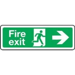 Fire Exit Sign - Arrow Right
