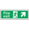 Fire Exit Sign - Arrow Up Right 1 Fire Exit Sign - Arrow Up Right -Storage Equipment Store AIG3620627