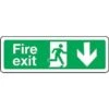 Fire Exit Sign - Arrow Down -Storage Equipment Store AIG3622562