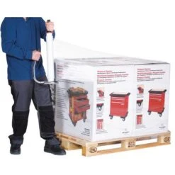 Clear Stretch Wrap Roll - Plastic - Width 450mm - 15 To 30 µ - Manutan -Storage Equipment Store AIG367423