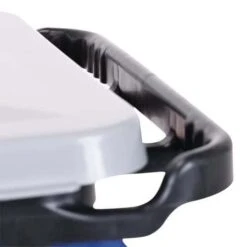 Janitor Cart/Cleaning Trolley - Four Buckets & 120 Litre Bin - Manutan -Storage Equipment Store AIG37414805