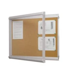 Stylish Indoor Enclosed Bulletin Board - Cork Board - Safety-glass Door 11 Stylish Indoor Enclosed Bulletin Board - Cork Board - Safety-glass Door -Storage Equipment Store AIG379211