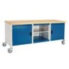 Bott Cubio Mobile Workbench With MPX Worktop HxWxD 840x2000x750mm -Storage Equipment Store AIG3819843