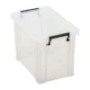 Manutan 18.5L Box Clear With Grey Handles -Storage Equipment Store AIG3881474
