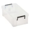 Plastic Storage Box With Clip Lock Lid - Clear - 5.8 L - Manutan -Storage Equipment Store AIG3881479