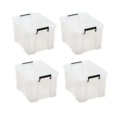 Manutan 36L Box Clear - Buy 3 Get 1 FREE