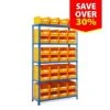 Rapid 2 Shelving Bay (1600h X 915w) With 36 Picking Bins -Storage Equipment Store AIG3881512