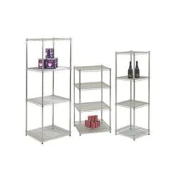 Chrome Wire Shelving Extra Square Shelf (Pack Of 2)