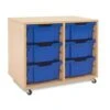 Mobile Melamine Storage Unit (635h X 705w) Complete With 6 Deep Gratnells Trays 1 Mobile Melamine Storage Unit (635h X 705w) Complete With 6 Deep Gratnells Trays -Storage Equipment Store AIG3881721