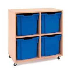 Mobile Storage Unit With Storage For Jumbo Gratnells Trays -Storage Equipment Store AIG3881725 1