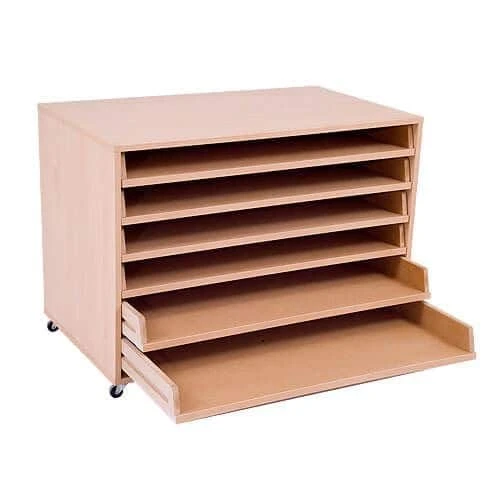 Mobile Paper Storage Unit (754h X 1020w) With 6 Pull Out Drawers 3 Mobile Paper Storage Unit (754h X 1020w) With 6 Pull Out Drawers