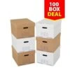 Archive Storage Boxes - Pack Of 100 -Storage Equipment Store AIG3881956