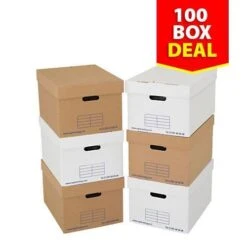 Archive Storage Boxes - Pack Of 100