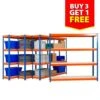 4 Bay Rapid 1 Heavy Duty Shelving With 4 Chipboard Shelves - 1830h 1830w - Offer -Storage Equipment Store AIG3882139