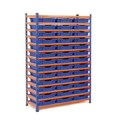 Rapid 2 (1600h X 1020w) Shelving Bay With 39 Shallow Gratnells Trays