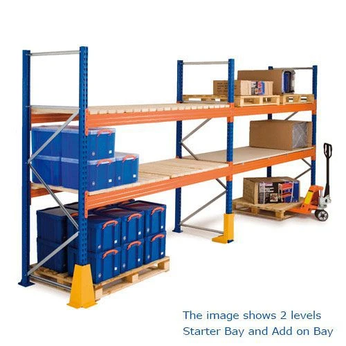 Three Level Pallet Racking Kits (2700w X 1100d) - Choose Starter Or Add On Bays 3 Three Level Pallet Racking Kits (2700w X 1100d) - Choose Starter Or Add On Bays