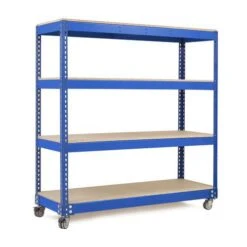 Rapid 1 Heavy Duty Mobile Shelving Bay - 1625h With 4 Shelves -Storage Equipment Store AIG3883097