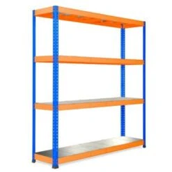 Rapid 1 Heavy Duty Shelving With Galvanised Steel Panel Shelves 41 Rapid 1 Heavy Duty Shelving With Galvanised Steel Panel Shelves -Storage Equipment Store AIG3883146