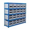 Rapid 1 Shelving (2134w X 610d) With Open Front Euro Containers 1 Rapid 1 Shelving (2134w X 610d) With Open Front Euro Containers -Storage Equipment Store AIG3883249